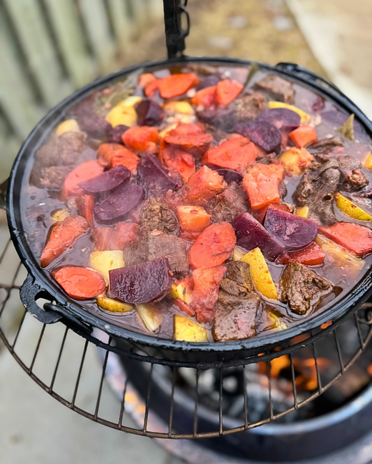 Beef Stew Over The Fire