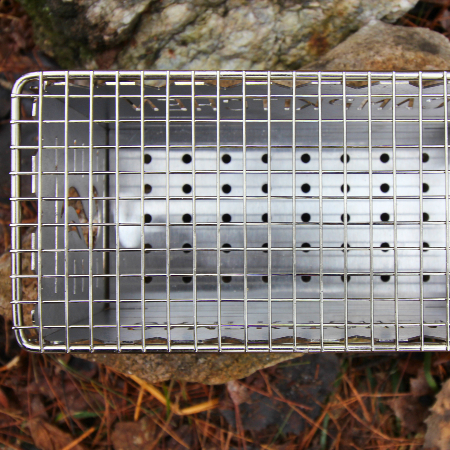 A birds eye view of the CAMPKITCHEN Twig Stove.